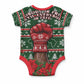 Fannie Lou Hamer Christmas Baby Onesie Retro Ugly Christmas Pattern Civil Rights Activist Pan African