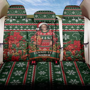 Fannie Lou Hamer Christmas Back Car Seat Cover Retro Ugly Christmas Pattern Civil Rights Activist Pan African