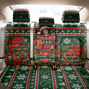 Fannie Lou Hamer Christmas Back Car Seat Cover Retro Ugly Christmas Pattern Civil Rights Activist Pan African
