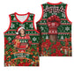 Fannie Lou Hamer Christmas Basketball Jersey Retro Ugly Christmas Pattern Civil Rights Activist Pan African