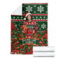 Fannie Lou Hamer Christmas Blanket Retro Ugly Christmas Pattern Civil Rights Activist Pan African