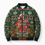Fannie Lou Hamer Christmas Bomber Puffer Jacket Retro Ugly Christmas Pattern Civil Rights Activist Pan African