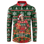Fannie Lou Hamer Christmas Button Sweatshirt Retro Ugly Christmas Pattern Civil Rights Activist Pan African