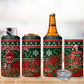 Fannie Lou Hamer Christmas 4 in 1 Can Cooler Tumbler Retro Ugly Christmas Pattern Civil Rights Activist Pan African
