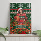Fannie Lou Hamer Christmas Canvas Wall Art Retro Ugly Christmas Pattern Civil Rights Activist Pan African