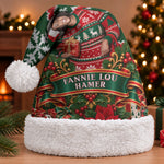Fannie Lou Hamer Christmas Santa Hat Retro Ugly Christmas Pattern Civil Rights Activist Pan African