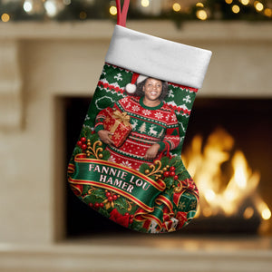Fannie Lou Hamer Christmas Stocking Retro Ugly Christmas Pattern Civil Rights Activist Pan African