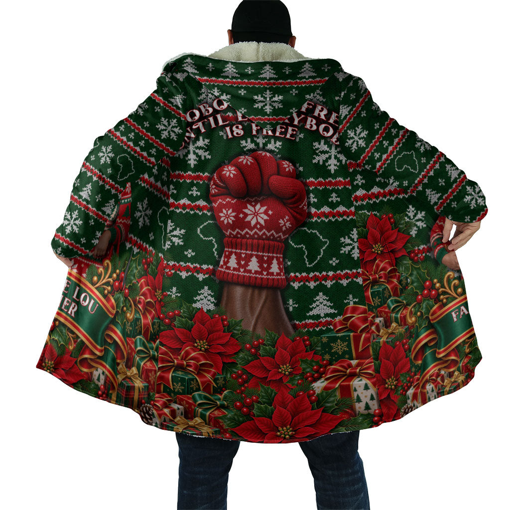 Fannie Lou Hamer Christmas Cloak Retro Ugly Christmas Pattern Civil Rights Activist Pan African