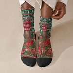 Fannie Lou Hamer Christmas Crew Socks Retro Ugly Christmas Pattern Civil Rights Activist Pan African