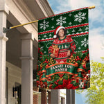 Fannie Lou Hamer Christmas Garden Flag Retro Ugly Christmas Pattern Civil Rights Activist Pan African
