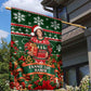 Fannie Lou Hamer Christmas Garden Flag Retro Ugly Christmas Pattern Civil Rights Activist Pan African