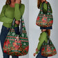 Fannie Lou Hamer Christmas Grocery Bag Retro Ugly Christmas Pattern Civil Rights Activist Pan African