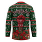 Fannie Lou Hamer Christmas Hockey Jersey Retro Ugly Christmas Pattern Civil Rights Activist Pan African