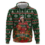 Fannie Lou Hamer Christmas Hoodie Retro Ugly Christmas Pattern Civil Rights Activist Pan African