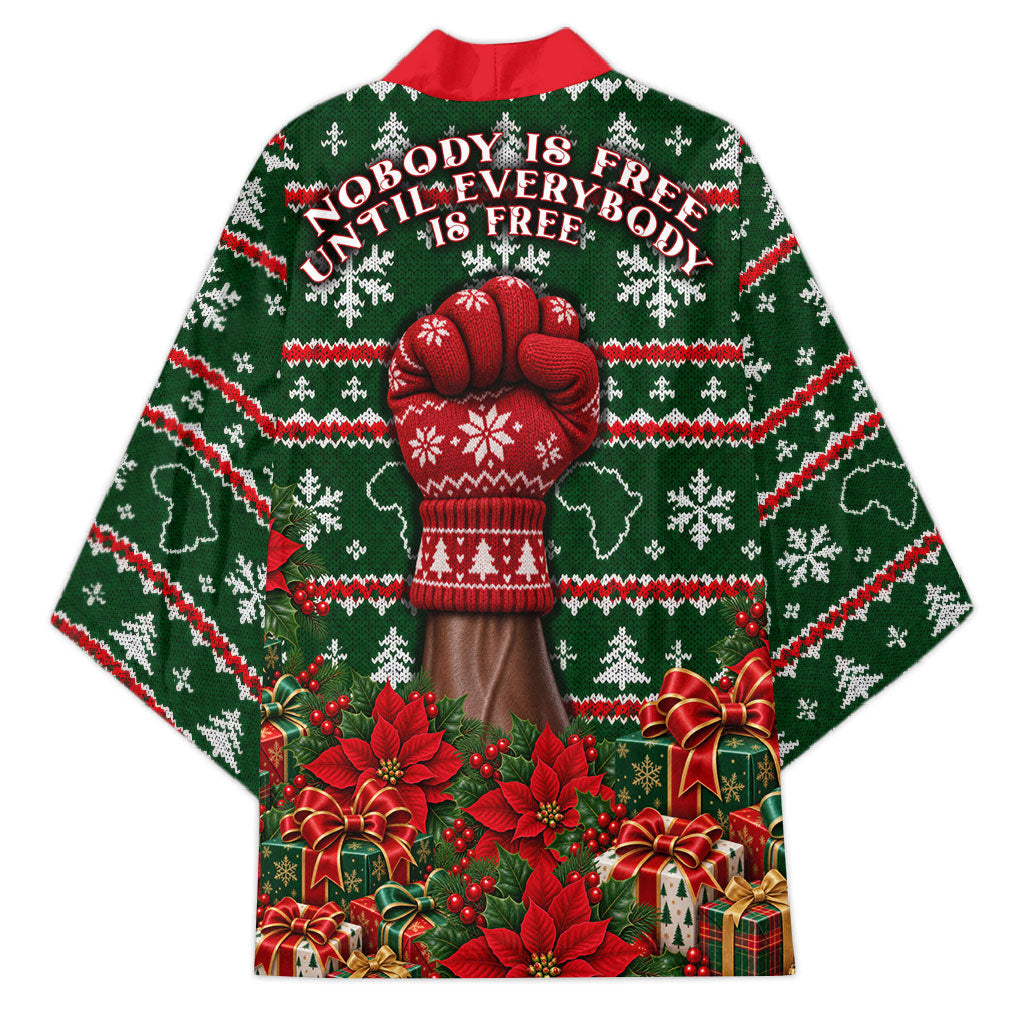 Fannie Lou Hamer Christmas Kimono Retro Ugly Christmas Pattern Civil Rights Activist Pan African