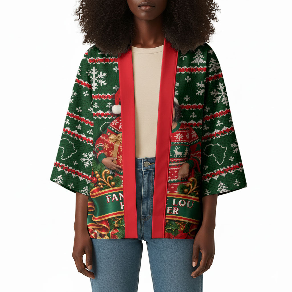 Fannie Lou Hamer Christmas Kimono Retro Ugly Christmas Pattern Civil Rights Activist Pan African