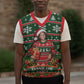 Fannie Lou Hamer Christmas Knitted V-Neck Vest Retro Ugly Christmas Pattern Civil Rights Activist Pan African