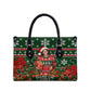 Fannie Lou Hamer Christmas Leather Bag Retro Ugly Christmas Pattern Civil Rights Activist Pan African