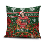 Fannie Lou Hamer Christmas Pillow Cover Retro Ugly Christmas Pattern Civil Rights Activist Pan African