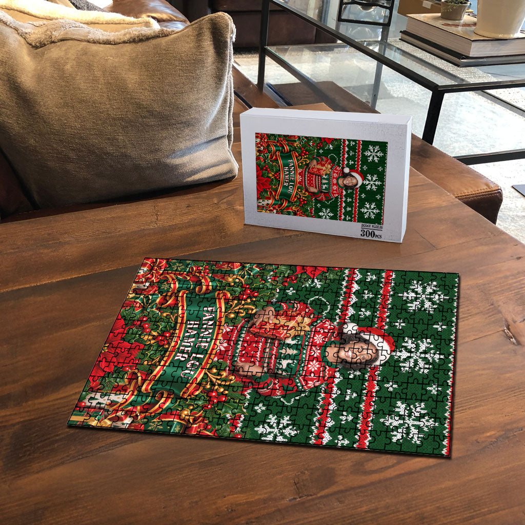 Fannie Lou Hamer Christmas Puzzle Retro Ugly Christmas Pattern Civil Rights Activist Pan African