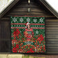 Fannie Lou Hamer Christmas Quilt Retro Ugly Christmas Pattern Civil Rights Activist Pan African