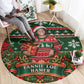 Fannie Lou Hamer Christmas Round Carpet Retro Ugly Christmas Pattern Civil Rights Activist Pan African