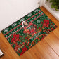 Fannie Lou Hamer Christmas Rubber Doormat Retro Ugly Christmas Pattern Civil Rights Activist Pan African