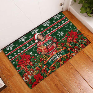 Fannie Lou Hamer Christmas Rubber Doormat Retro Ugly Christmas Pattern Civil Rights Activist Pan African