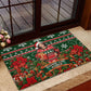 Fannie Lou Hamer Christmas Rubber Doormat Retro Ugly Christmas Pattern Civil Rights Activist Pan African