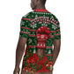 Fannie Lou Hamer Christmas Rugby Jersey Retro Ugly Christmas Pattern Civil Rights Activist Pan African