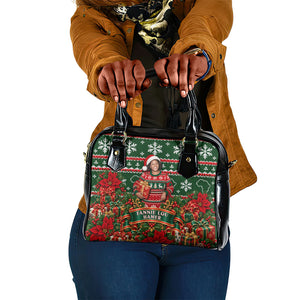 Fannie Lou Hamer Christmas Shoulder Handbag Retro Ugly Christmas Pattern Civil Rights Activist Pan African