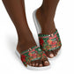 Fannie Lou Hamer Christmas Slide Sandals Retro Ugly Christmas Pattern Civil Rights Activist Pan African