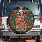 Fannie Lou Hamer Christmas Spare Tire Cover Retro Ugly Christmas Pattern Civil Rights Activist Pan African