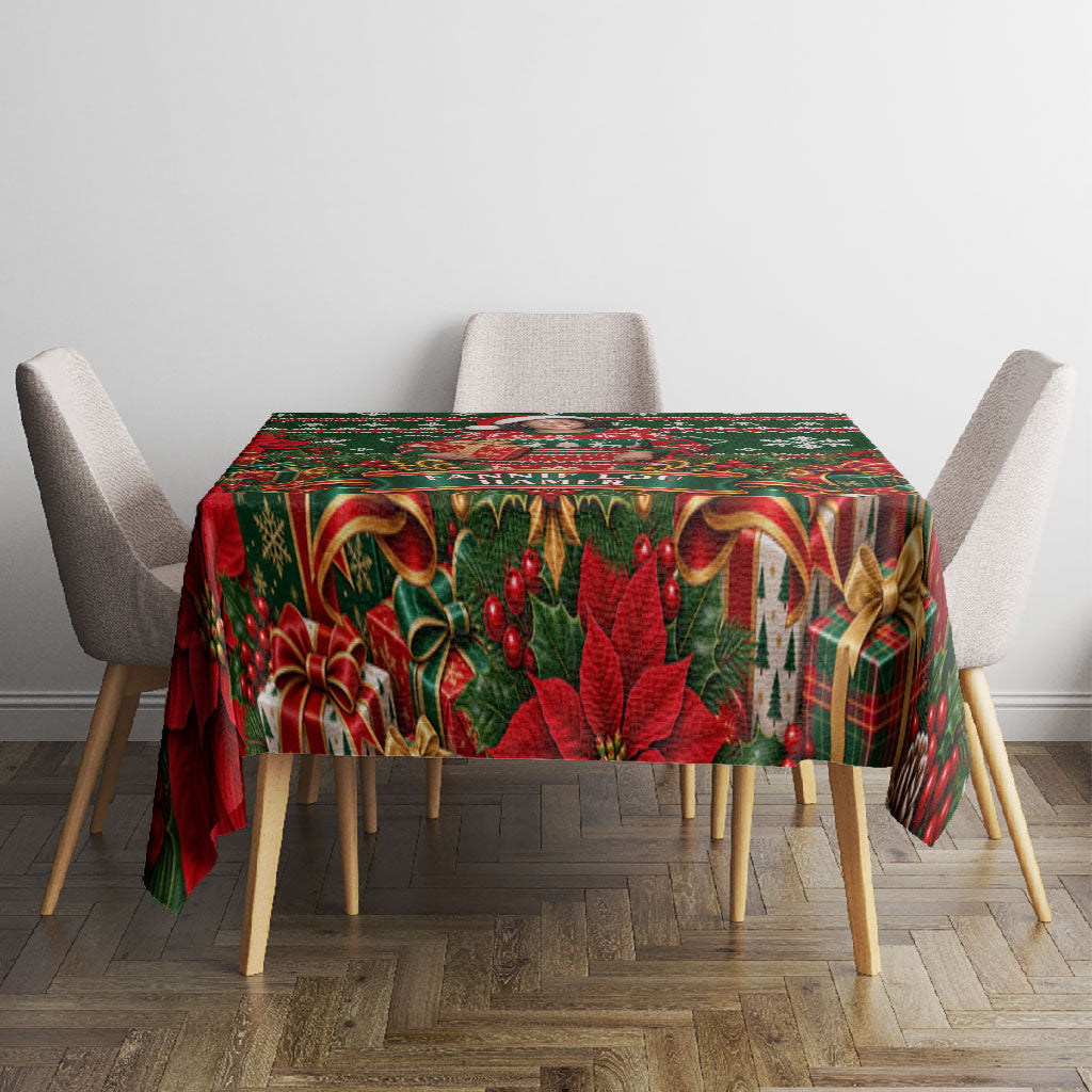 Fannie Lou Hamer Christmas Tablecloth Retro Ugly Christmas Pattern Civil Rights Activist Pan African