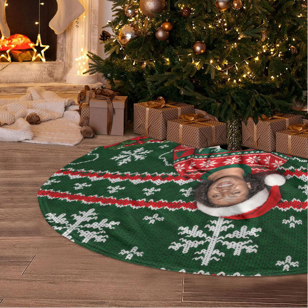 Fannie Lou Hamer Christmas Tree Skirt Retro Ugly Christmas Pattern Civil Rights Activist Pan African