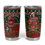 Fannie Lou Hamer Christmas Tumbler Cup Retro Ugly Christmas Pattern Civil Rights Activist Pan African