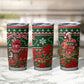 Fannie Lou Hamer Christmas Tumbler Cup Retro Ugly Christmas Pattern Civil Rights Activist Pan African