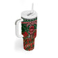 Fannie Lou Hamer Christmas Tumbler With Handle Retro Ugly Christmas Pattern Civil Rights Activist Pan African