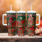 Fannie Lou Hamer Christmas Tumbler With Handle Retro Ugly Christmas Pattern Civil Rights Activist Pan African