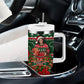 Fannie Lou Hamer Christmas Tumbler With Handle Retro Ugly Christmas Pattern Civil Rights Activist Pan African