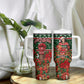 Fannie Lou Hamer Christmas Tumbler With Handle Retro Ugly Christmas Pattern Civil Rights Activist Pan African