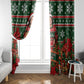 Fannie Lou Hamer Christmas Window Curtain Retro Ugly Christmas Pattern Civil Rights Activist Pan African