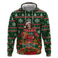 Fannie Lou Hamer Christmas Zip Hoodie Retro Ugly Christmas Pattern Civil Rights Activist Pan African