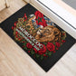 Morocco Independence Day Rubber Doormat Atlas Lion Red Rose Atlas Mountain Heritage