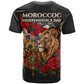 Morocco Independence Day T shirt Atlas Lion Red Rose Atlas Mountain Heritage