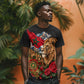 Morocco Independence Day T shirt Atlas Lion Red Rose Atlas Mountain Heritage