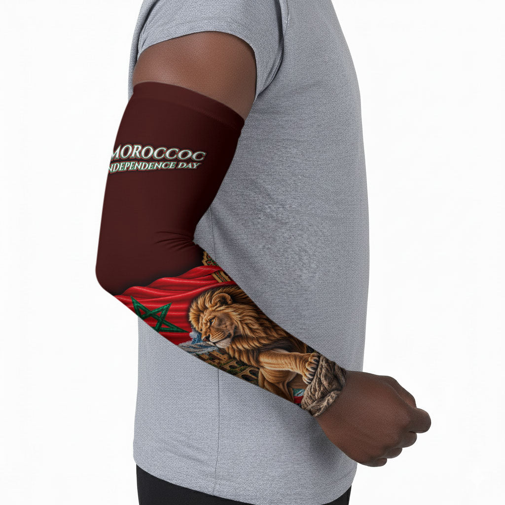 Morocco Independence Day Lion Arm Sleeves Atlas Mountain Kasbah Heritage