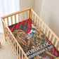 Morocco Independence Day Lion Baby Bed Cover Atlas Mountain Kasbah Heritage