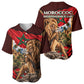 Morocco Independence Day Lion Baseball Jersey Atlas Mountain Kasbah Heritage