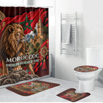 Morocco Independence Day Lion Bathroom Set Atlas Mountain Kasbah Heritage